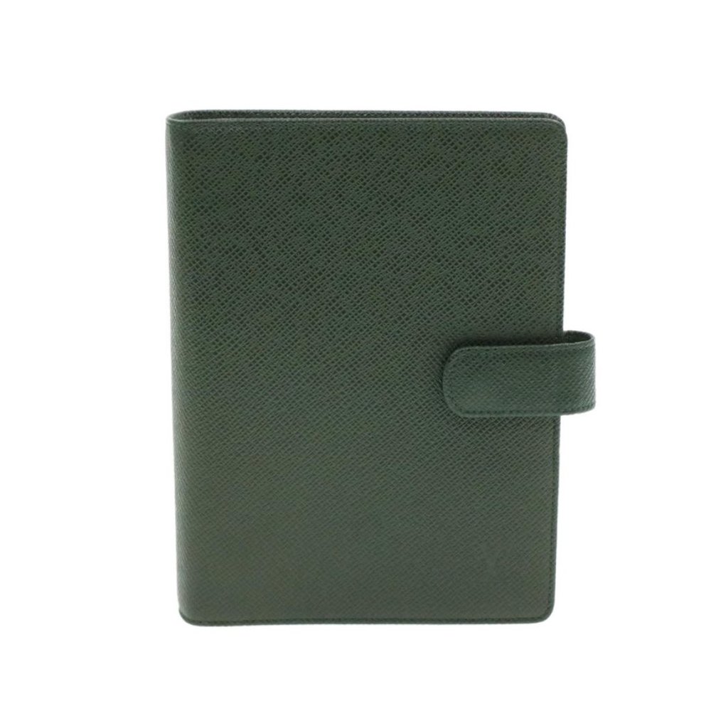 Louis Vuitton Dark Green Leather Agenda Cover